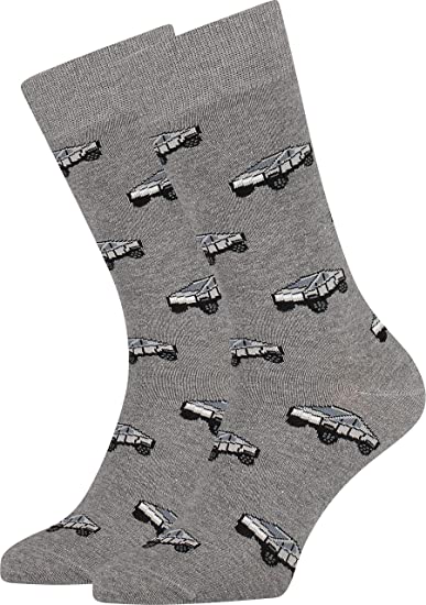 Photo 1 of Funny Socks Cool socks Cybertruck Meme Socks Tesla Elon Musk for Men, Women and Cyborgs mens size 8 - 12
