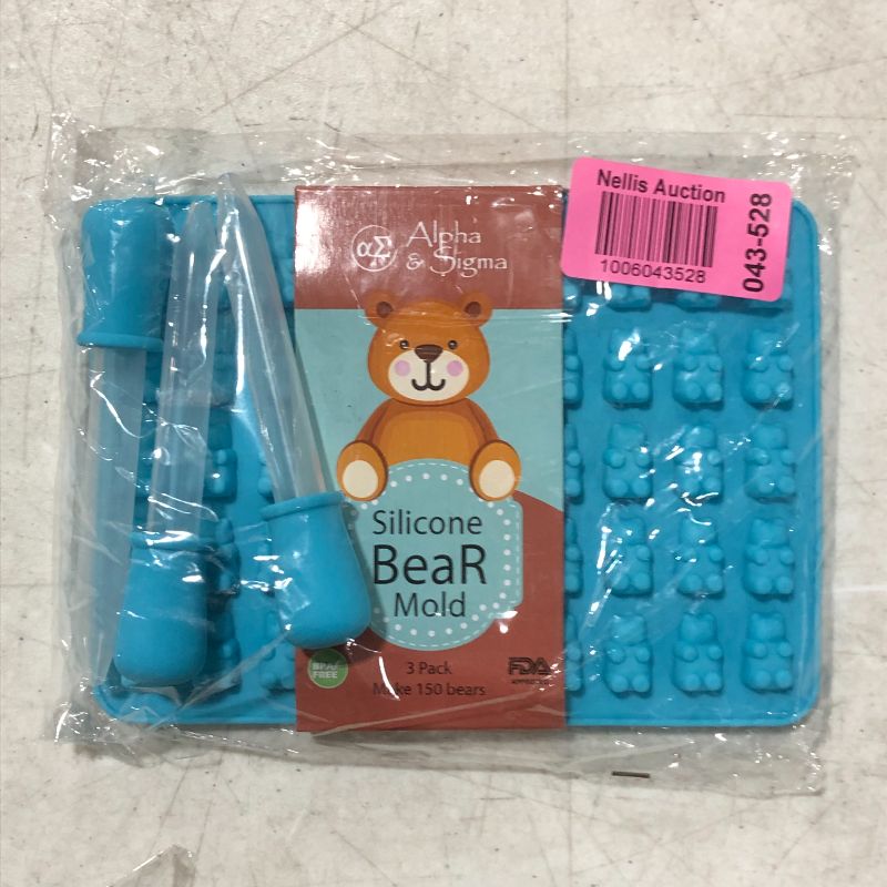 Photo 2 of 2 Pack 50 Cavity Gummy Bear Molds
