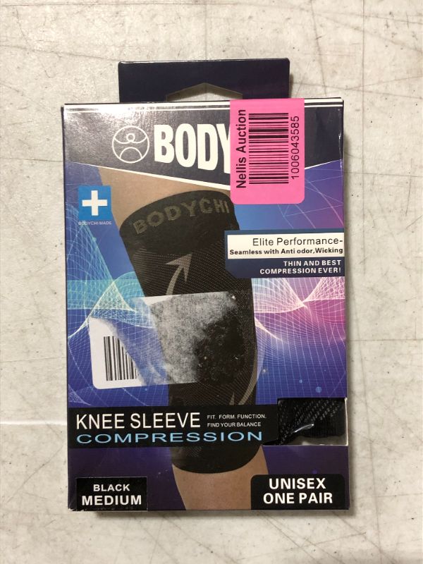 Photo 2 of BODYCHI Men and Women Seamless 20-30 mmHg Compression Knee Support Sleeve for Joint Protection and Support for Running, Sports, Knee Pain Relief, Knee Sleeve, Comes in a Pair, Large
