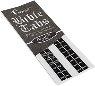 Photo 1 of 2 PACK! Black Quick Reference Adhesive Old and New Testament Bible Indexing Tabs
