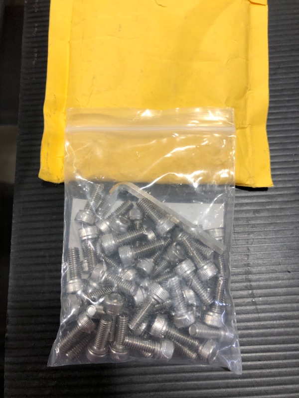 Photo 2 of 304 Stainless Steel Screws,M6x16mm Hex Socket Head Cap Screws Assortment Set Kit with Wrench
