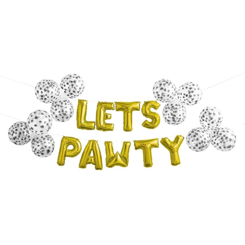 Photo 1 of 21ct Let's 'Pawty' Balloon Pack - Spritz (3 in package)
