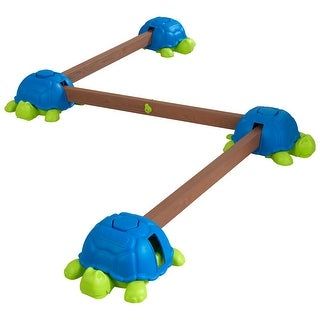 Photo 1 of KidKraft Developmental Toys Multi - Blue & Green Turtle Totter Balance Beam
