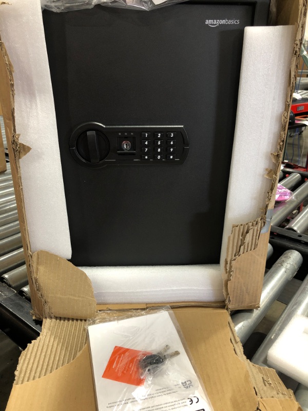 Photo 2 of Amazon Basics Steel Home Security Safe with Programmable Keypad - Secure Documents