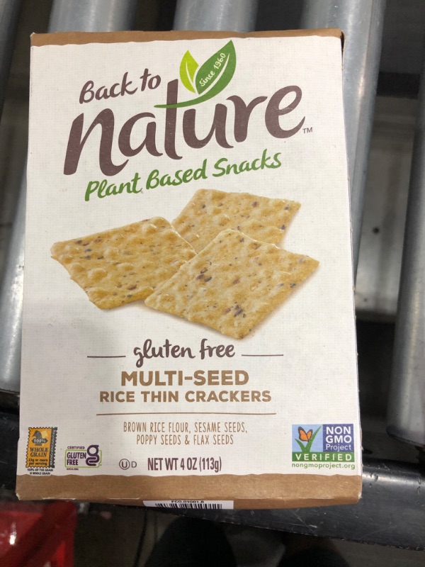 Photo 2 of Back to Nature Rice Thin Crackers - Gluten Free Multi-Seed 4 Oz
