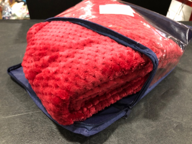 Photo 2 of Baby Blanket Flannel, Cozy Throw Blankets for Newborn Infant and Toddler, Super Soft and Warm Receiving Baby Blanket for Crib Stroller (Red 40*50" INCHES )
