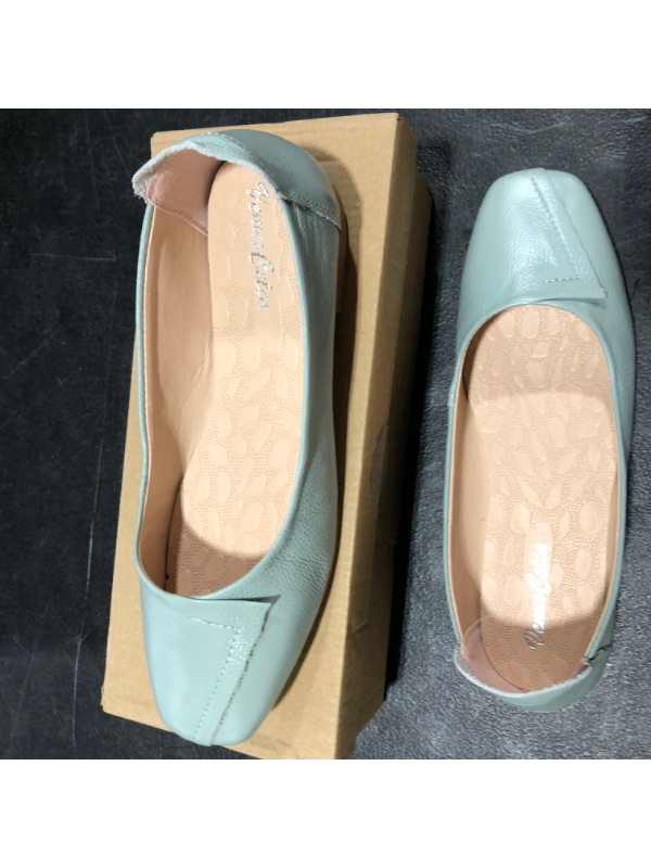 Photo 5 of  VenusCelia Women's Plain Dance Flat Shoe, Pale Turquoise, Unknown Size 
