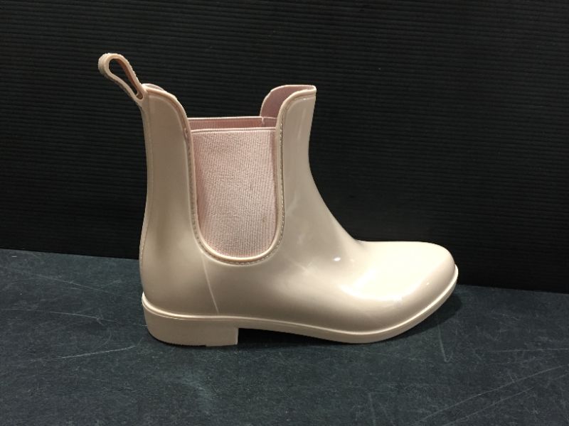 Photo 2 of  Women's Short Rain Boots Waterproof Ankle Raining Shoes Anti-Slip Size 39 Pink Color 