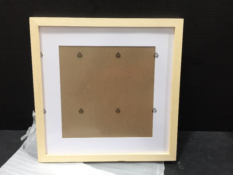 Photo 3 of 14x14 Photo Frame with Mat 10x10 Solid Wood Frame Square 14x14 Picture Frame.Front Windows 13 1/2x13 1/2 without Mat. Environmental Protection, no Paint.Plastic Protection Panel, no Glass. Wall Display,no Nails.
