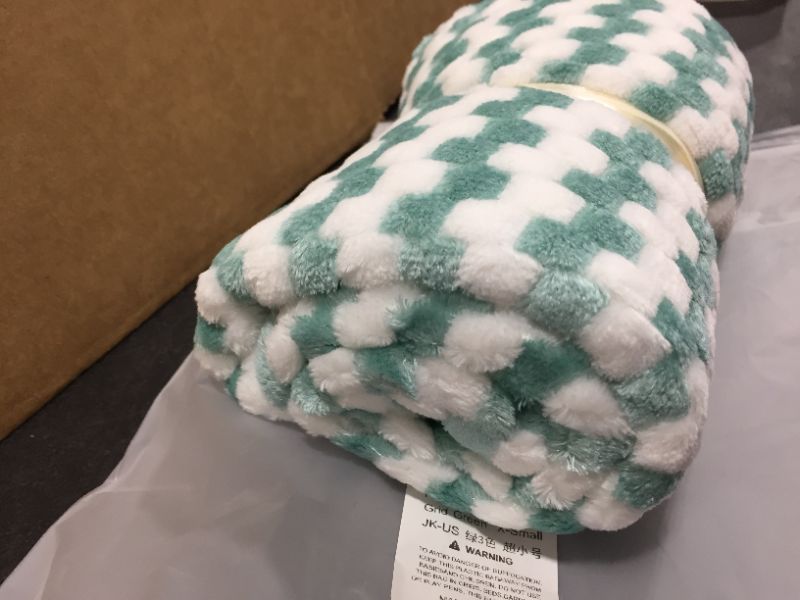 Photo 1 of Baby Blanket Grid Green XSmall 