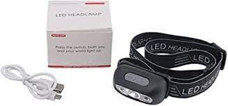 Photo 1 of LED Headlamp Rechargeable, Super Bright Head Lamp, 5 Modes, IPX4 Waterproof, Adjustable and Comfortable Headlamp Flashlights for Adults and Kids
