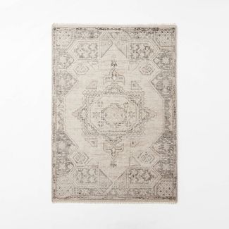 Photo 1 of 7'x10' Knolls Authentic Hand Knotted Distressed Persian Style Rug - Threshold™ Designed with Studio McGee
