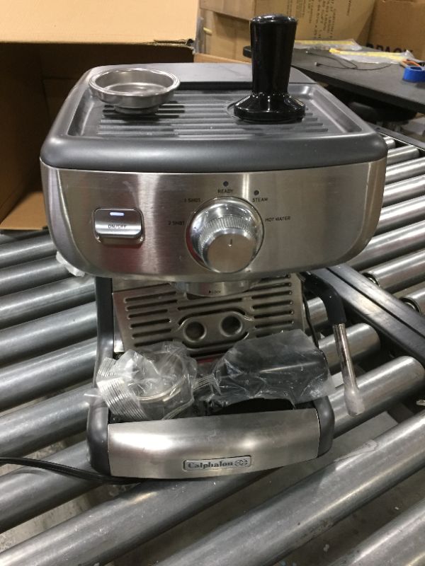 Photo 1 of Calphalon Temp IQ Espresso Machine with Steam Wand, Stainless
