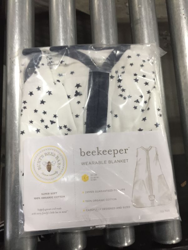 Photo 2 of Burt's Bees Baby Organic Baby Wearable Blanket, Midnight Twinkle Beekeeper, Large
