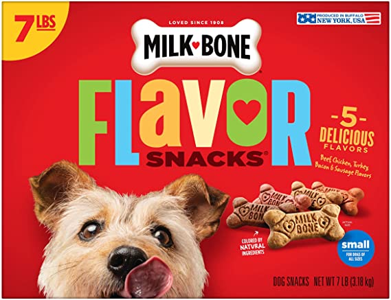 Photo 1 of 2 PACK - Milk-Bone Flavor Snacks Small Dog Treats, 7 Pound
