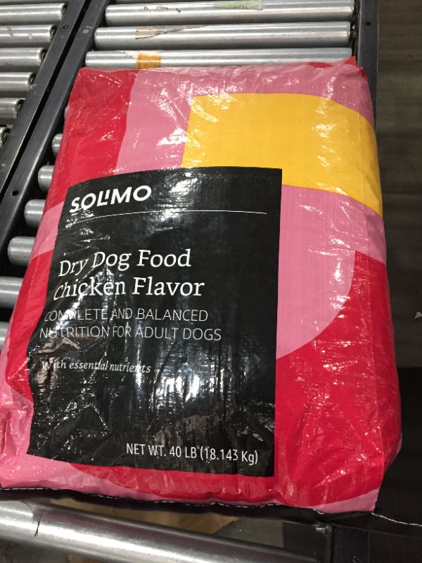 Photo 2 of Amazon Brand - Solimo Basic Dry Dog Food, Chicken Flavor, 40 lb bag
EXPIRED