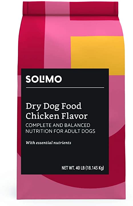 Photo 1 of Amazon Brand - Solimo Basic Dry Dog Food, Chicken Flavor, 40 lb bag
EXPIRED