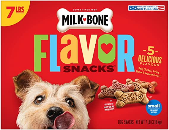 Photo 1 of 4 PACK - Milk-Bone Flavor Snacks Small Dog Treats, 7 Pound
