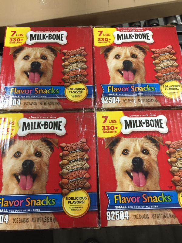 Photo 2 of 4 PACK - Milk-Bone Flavor Snacks Small Dog Treats, 7 Pound
