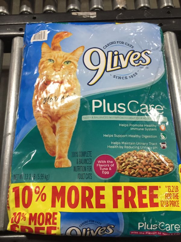 Photo 2 of 9Lives Plus Care Dry Cat Food Bonus Bag, 13.2-Pound
EXPIRED