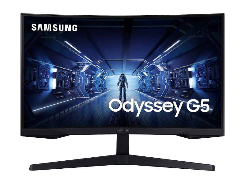 Photo 1 of Samsung Odyssey G5 34" Curved LED Monitor, Black (LC34G55TWWNXZA)
