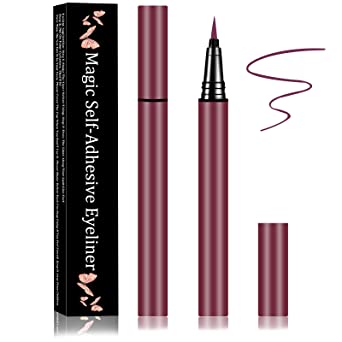 Photo 1 of 2 PACK! 2Pcs Eyelash Glue Pen Eyeliner Glue Pen Self-Adhesive Eyeliner Pen (Reddish Brown)
