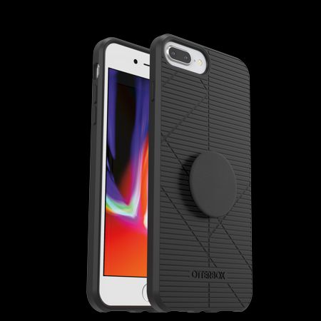 Photo 1 of OtterBox Otter+Pop Reflex Series Phone Case for Apple iPhone 8+, iPhone 7+ - Black
