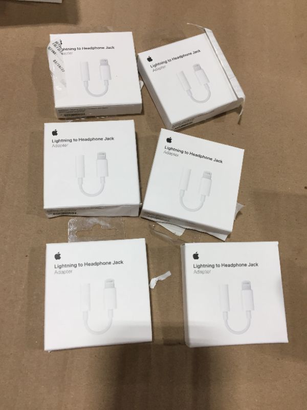 Photo 2 of 6 PACK! Apple Lightning to 3.5 mm Headphone Jack Adapter
