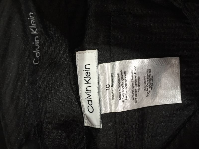Photo 1 of Calvin Klein Boys' Flat-Front Suit Dress Pant, Straight Leg Fit & Hemmed Bottom, Belt Loops & Functional Front Pockets
