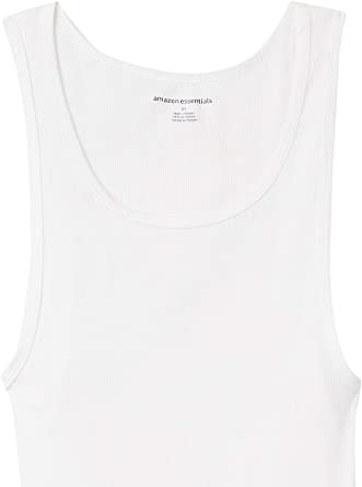 Photo 1 of Amazon Essentials Men's Tank Undershirts, Pack of 4, Size Large