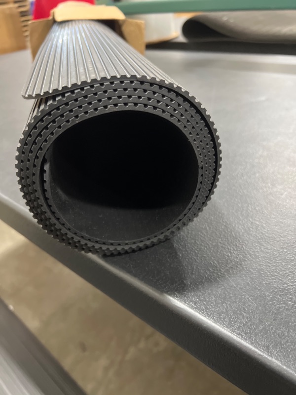 Photo 1 of ClimaTex Indoor/Outdoor Rubber Scraper Mat, Door Mat for Traction and Floor Protection, 36" X 6', Black (9G-018-36C-6)
