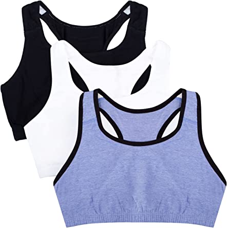 Photo 1 of Fruit of the Loom Women's Built Up Tank Style Sports Bra Pack of 3, Size 38
