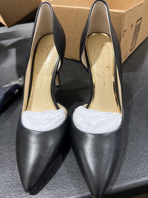 Photo 2 of Jessica Simpson Womens Prizma Patent Leather Pointed Toe Heels, Size 8M