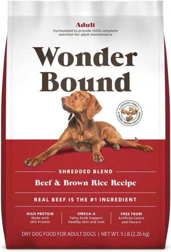 Photo 1 of Amazon Brand - Wonder Bound Large Breed Adult Dry Dog Food,(Beef and Brown Rice) 5lb **BEST BY:08/07/2022**