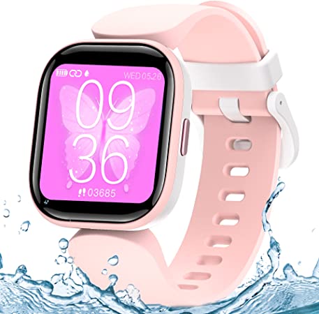 Photo 1 of TOOBUR Kids Fitness Tracker Watch, 1.4" DIY Watch Face IP68 Waterproof Kids Fitness Watches with 19 Sport Modes, Pedometer, Heart Rate Sleep Monitor, Calorie Step Counter, Gift for Boys Girls Ages 6+