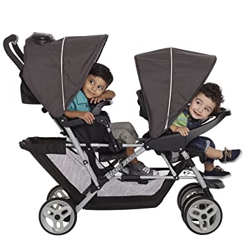Photo 1 of Graco DuoGlider Double Stroller | Lightweight Double Stroller with Tandem Seating, Glacier