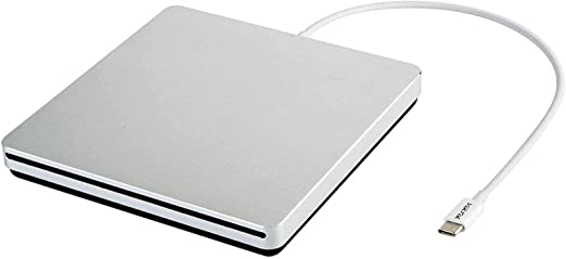 Photo 1 of VikTck USB-C Superdrive External DVD/CD Reader and DVD/CD Burner for Apple--MacBook Air/Pro/iMac/Mini/MacBook Pro/ASUS /ASUS/DELL Latitude with USB-C Port Plug and Play(Silver)