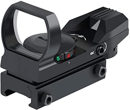 Photo 1 of Feyachi Reflex Sight - Adjustable Reticle (4 Styles) Both Red and Green in one Sight!