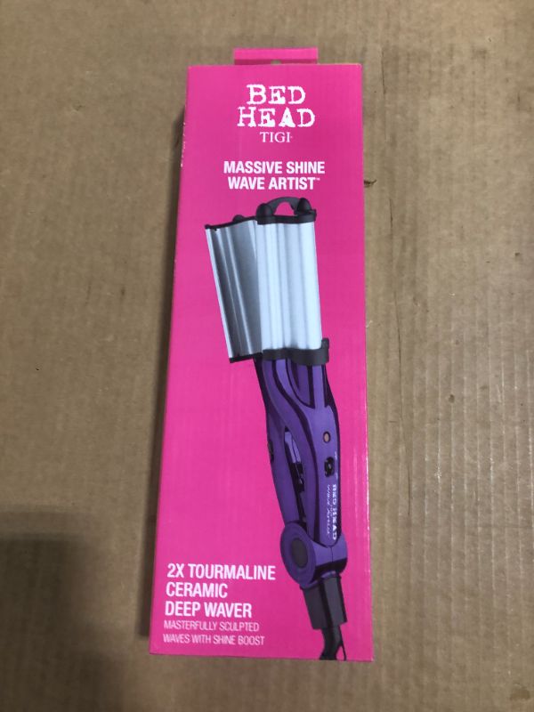 Photo 4 of Bed Head Wave Artist Deep Waver for Beachy Waves Generation II 400 Yes 2 Inch Hair Straightner & Styling in Purple