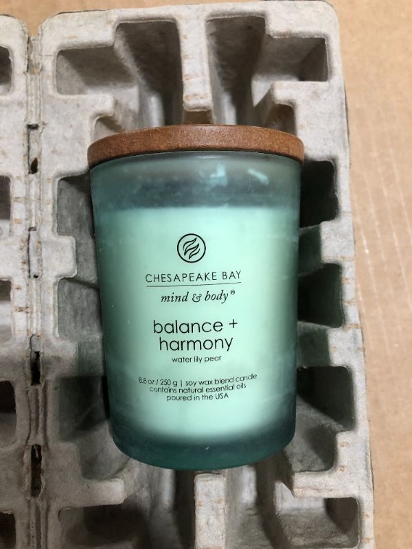 Photo 3 of Chesapeake Bay Candle Balance + Harmony, Water Lily Pear, 8.8 Oz | CVS