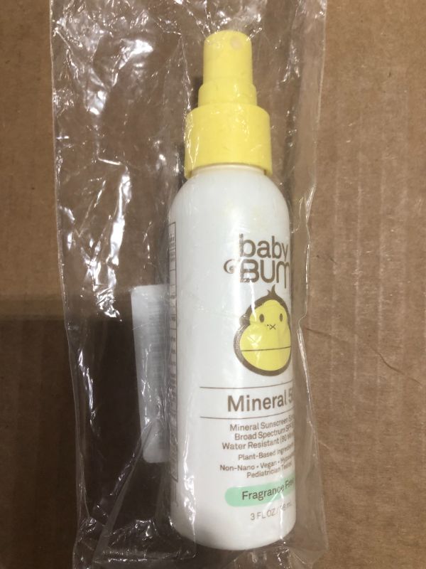 Photo 2 of Baby Bum Mineral 50 Sunscreen Spray Fragrance Free SPF 50 3 Fl Oz