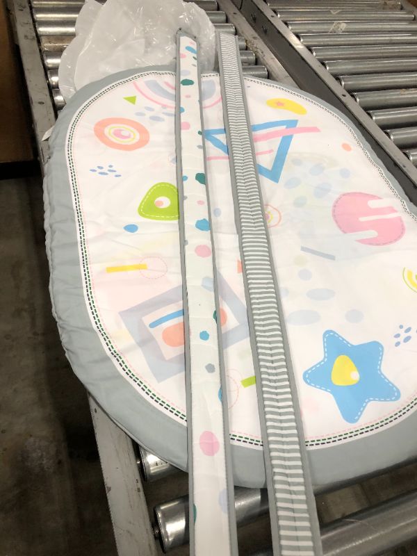 Photo 1 of Baby Play Mat, ibabejoy Stage-Based Play Gym with 2 Machine Washable Mat Covers for Newborn to Toddler, 7 in 1 Activity Mat for Infant Sensory & Motor Skills Development, Thicker Non-Slip
