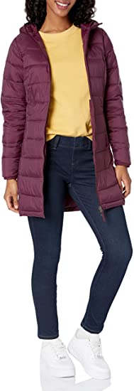 Photo 1 of Amazon Essentials Women's Lightweight Water-Resistant Hooded Puffer Coat (Available in Plus Size)
XS