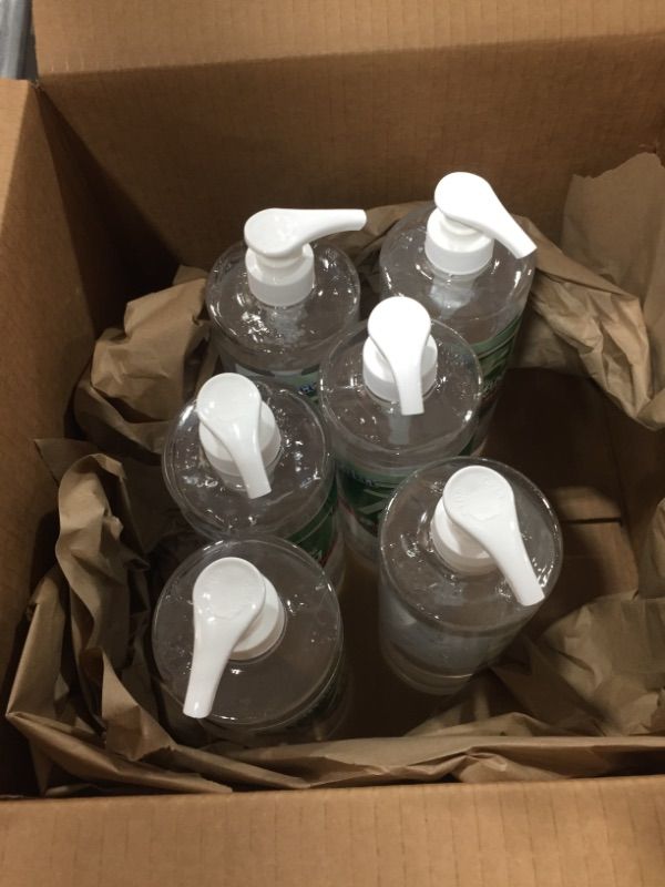 Photo 1 of Rapid Care First Aid Cleace Advanced Premium 75% Alcohol 34 oz Instant Hand Sanitizer Gel with Easy to Dispense Hand Pump, Pack of 6 (HS34-6) Expired April 16 2022
