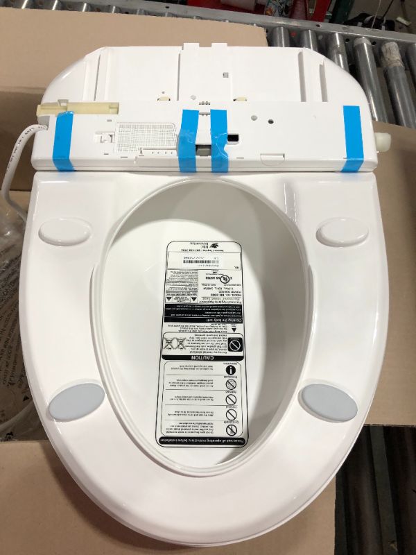 Photo 6 of Bio Bidet Bliss BB2000 Elongated White Smart Toilet Seat, Premier Class, Unlimited Warm Water, Vortex Wash, Bidet Seat w /Remote Control