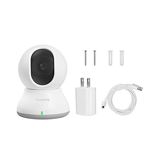 Photo 1 of Security Camera 2K, blurams Baby Monitor Dog Camera 360-degree for Home Security w/ Smart Motion Tracking, Phone App, IR Night Vision, Siren, Works with Alexa & Google Assistant & IFTTT, 2-Way Audio
