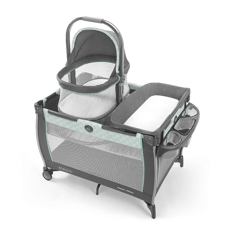 Photo 1 of Graco Pack 'n Play Day2Dream Bassinet Playard | Features Portable Bedside Bassinet, Diaper Changer, and More, Mills
