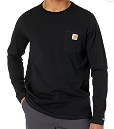 Photo 1 of Carhartt Men's Force Relaxed Fit Midweight Long Sleeve Pocket T-Shirt 2XL