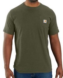 Photo 1 of Carhartt Men's Force Relaxed Fit Midweight Short Sleeve Pocket T-Shirt 2XL
