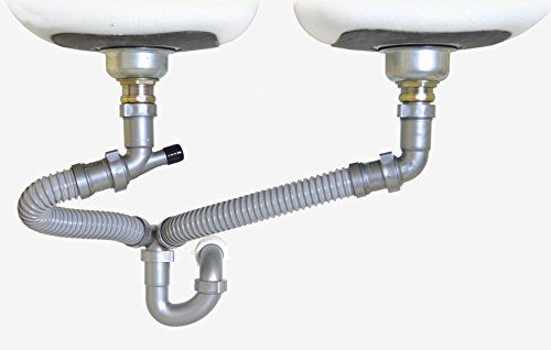 Photo 1 of 1-1/2 in. All-in-One Drain Kit for Double Bowl Kitchen Sinks
